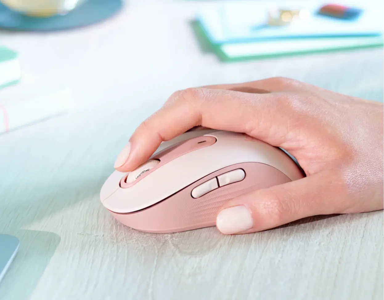 Logitech Precision 9 Tuşlu Ergonomik Kablosuz Mouse - Siyah